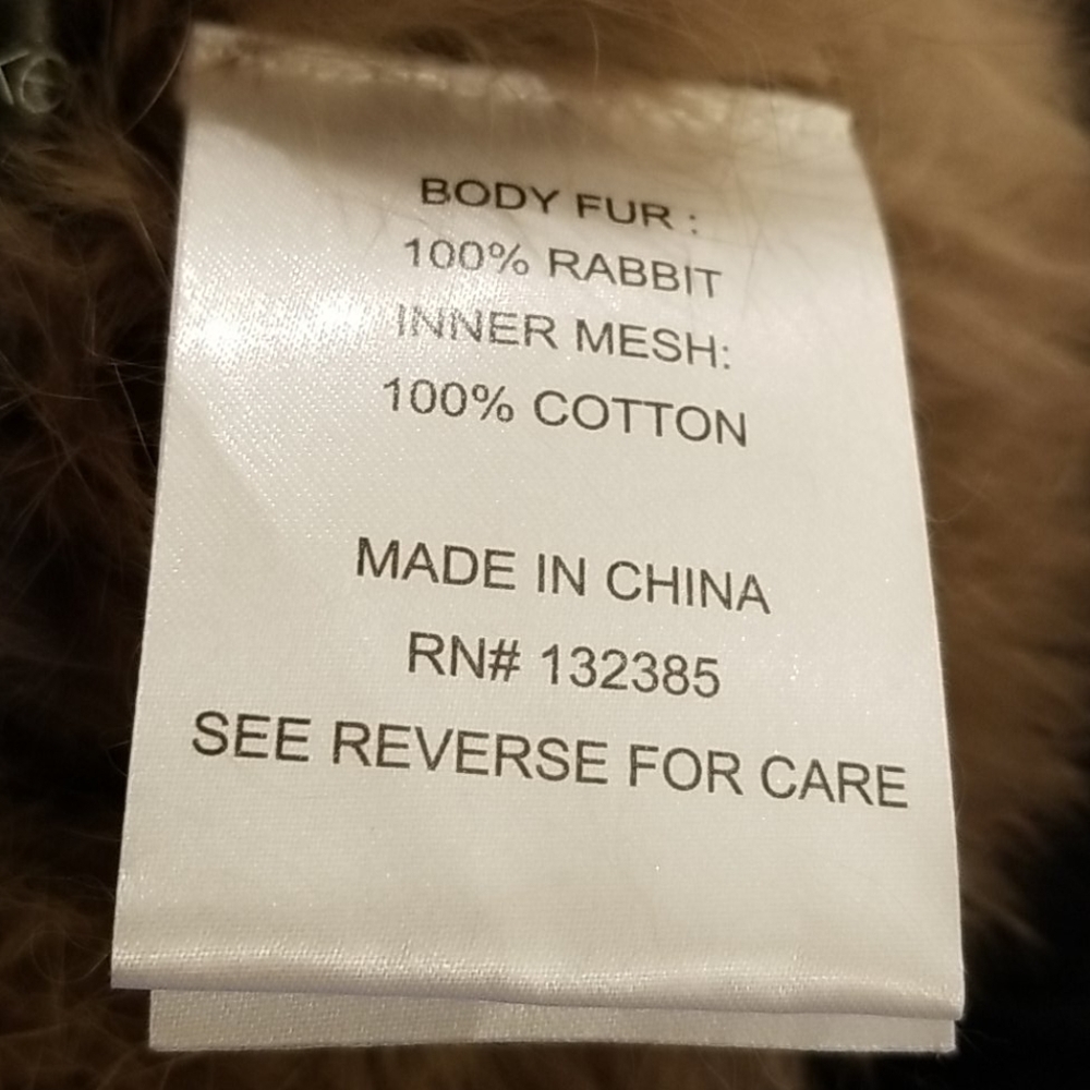 💕LOVE TOKEN💕 Real Rabbit Fur Infinity Scarf - Picture 5 of 7
